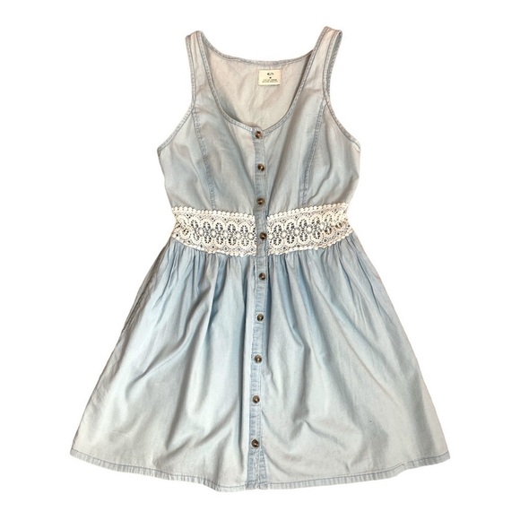 Pins & Needles denim dress with lace - Picture 2 of 11